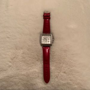 vintage rare cherry red cynthia rowley watch